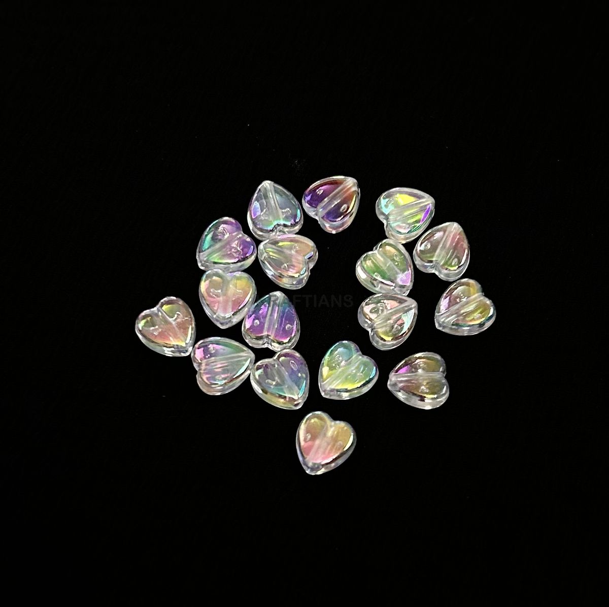 Acrylic Rainbow Heart Phone Charms