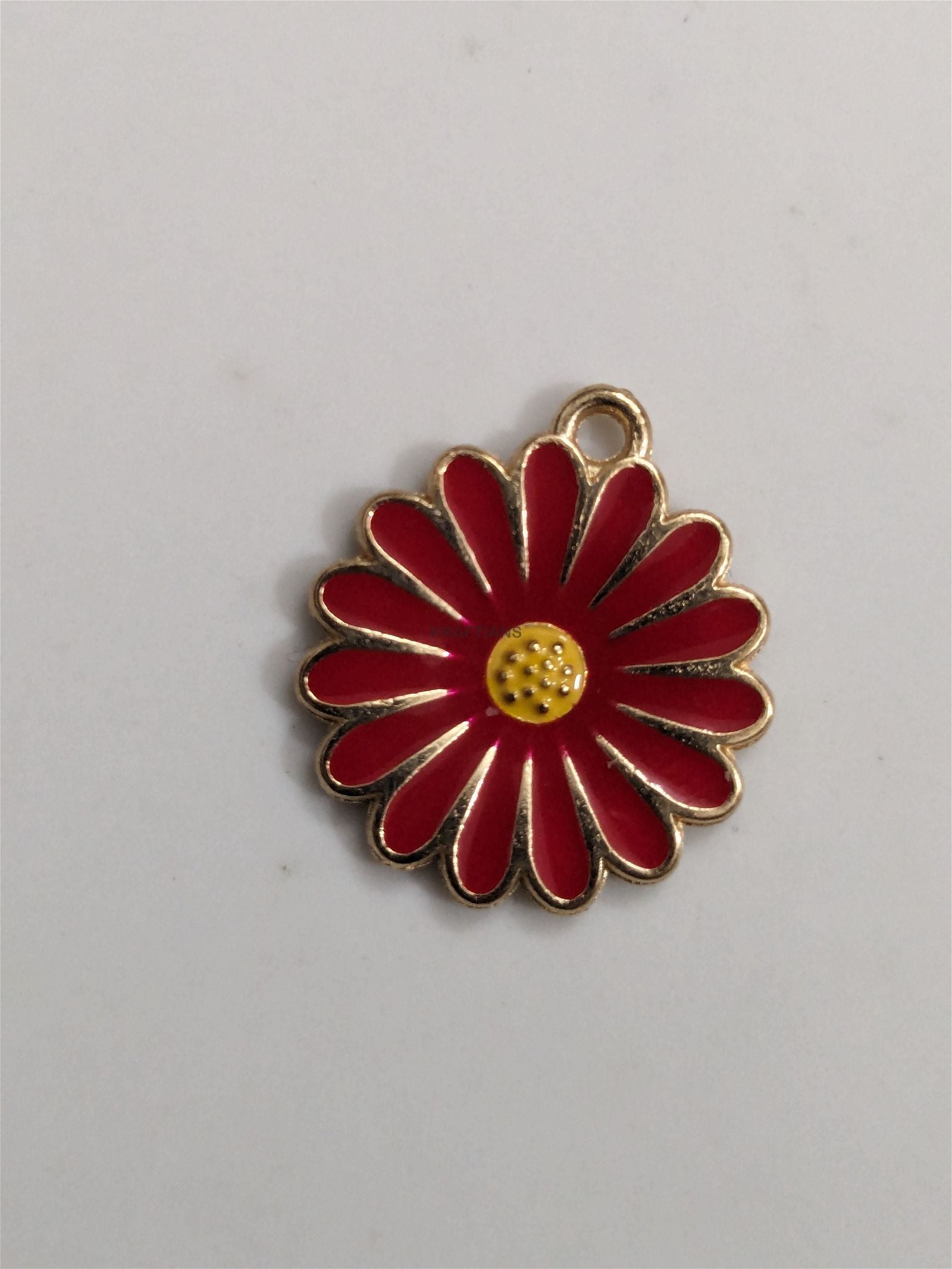 Daisy Flower Charms Red