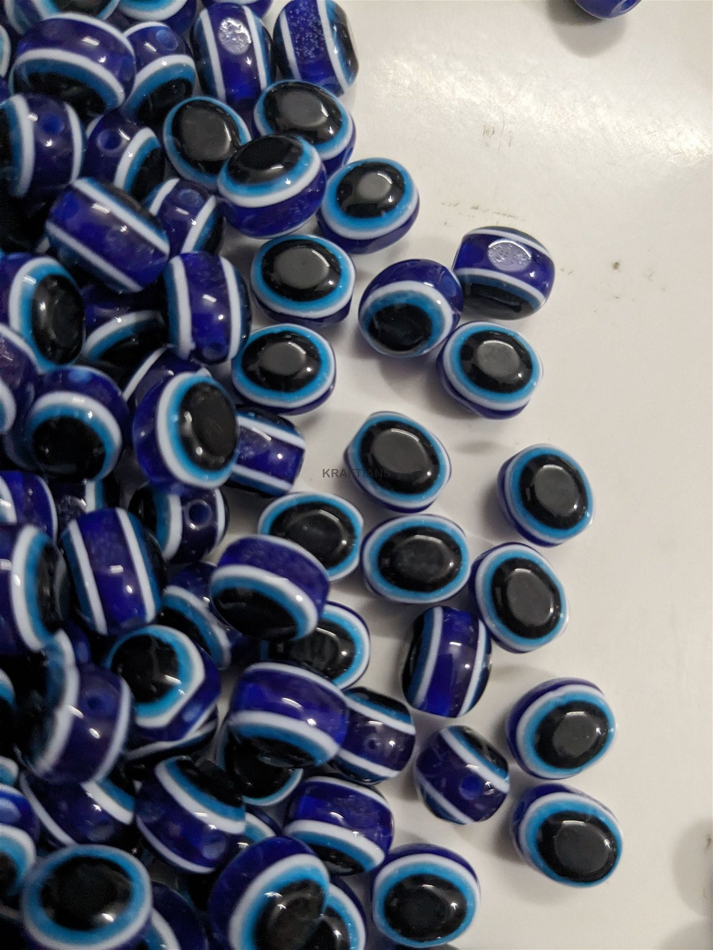 Evil Eye Beads 8mm Blue