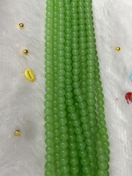 Glass Beads 8mm Light Green