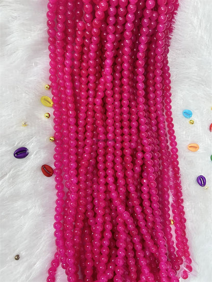 Glass Beads 8mm Majenta