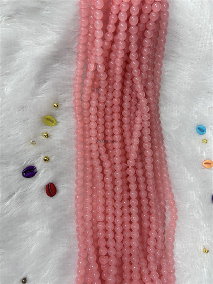 Glass Beads 8mm Peach