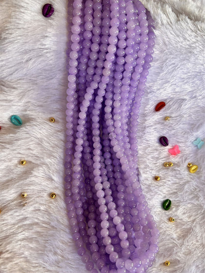 Glass Beads 8mm Purple