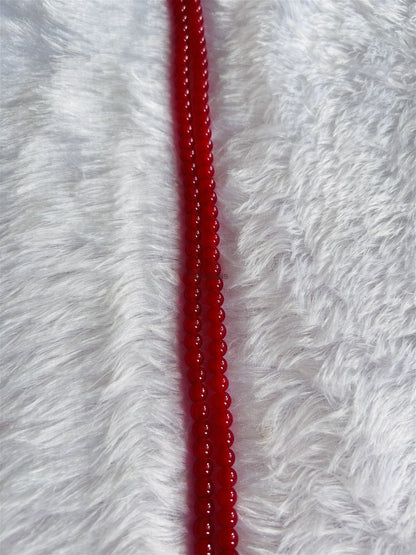 Glass Beads 8mm Red