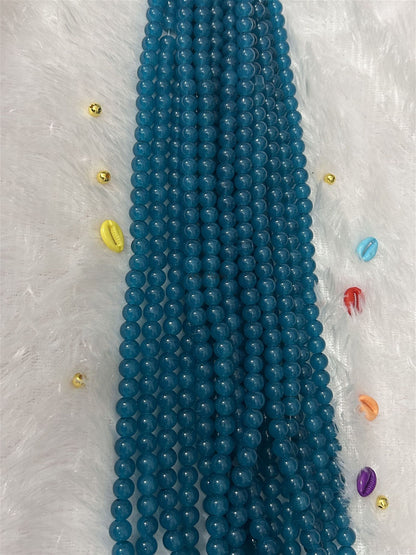 Glass Beads 8mm Teal