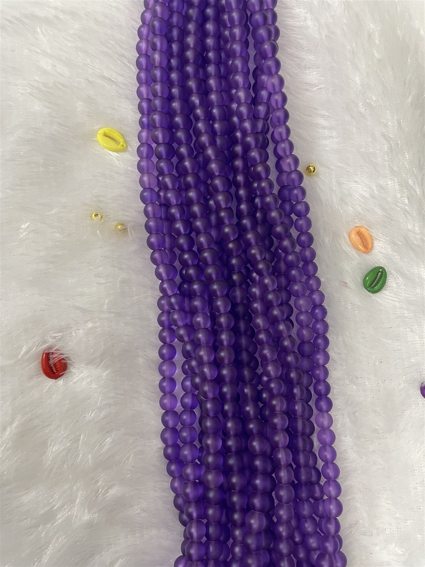Ice Beads 8mm Purple