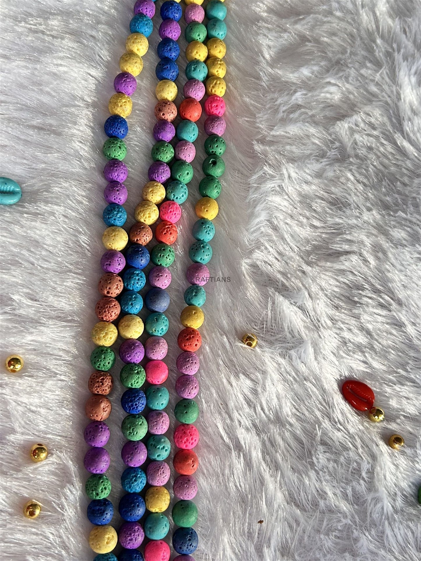 Lava Beads 8mm Multicolor