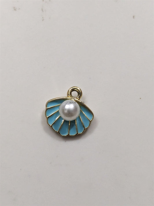 Shell Charms Light Blue