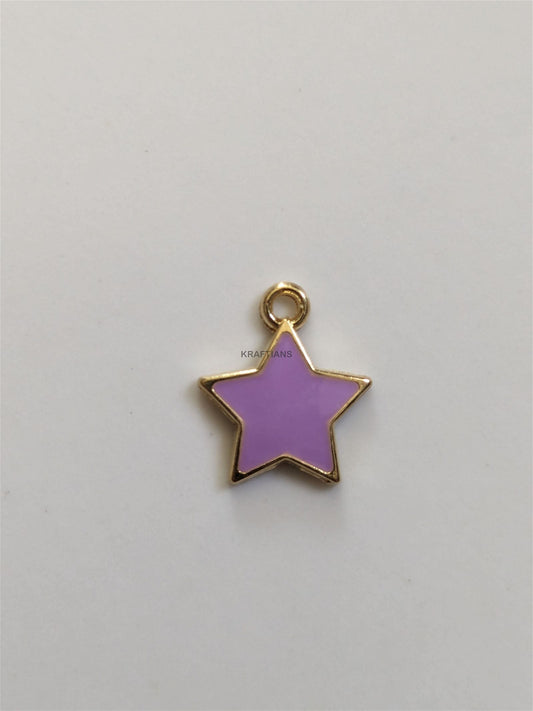 Small Star Charms Purple