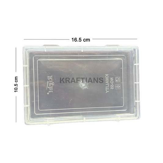 Transparent Jewellery Box 16.5x10.5x2.5 cm