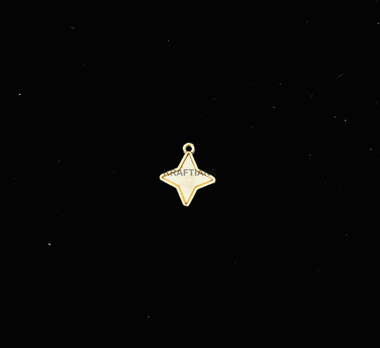 White Glossy Charms Star